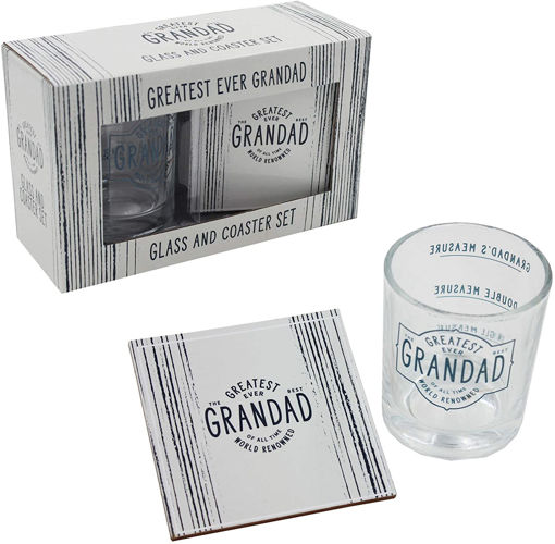 Picture of GRANDAD WHISKEY GLASS & COASTER SET